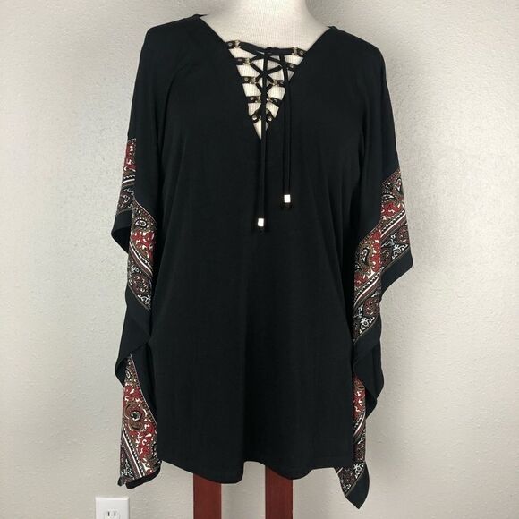 NWT Michael Kors Poncho Style Top Size Medium - Picture 1 of 8